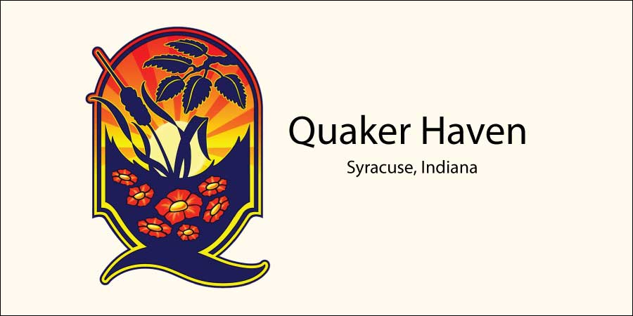 Quaker Haven Camp logo with text